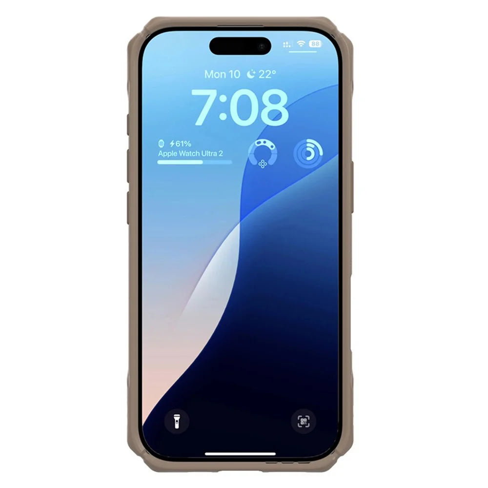 JTLEGEND REX Pro Kooling Mag Series For iPhone 16 Pro Max Magnetic Case PC+TPU Shockproof Phone Cover - Khaki - 3