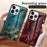 For iPhone 16 Pro Case Marble Pattern Tempered Glass + PC + TPU Protective Phone Cover - Emerald Marble - 7