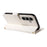 For Samsung Galaxy S25 / S24 Case Wallet Rhombus Leather Phone Cover with Shoulder Strap, Wrist Strap - White - 4