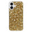 For iPhone 16 Case TPU Drop Protection Epoxy Glittery Sequins Phone Cover - Gold - 1