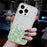 For iPhone 16 Pro Case Sparkle Sequins Luminous Epoxy TPU Phone Cover - Green - 5