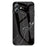 For iPhone 16 Plus Case Marble Pattern Tempered Glass + PC + TPU Protective Phone Cover - Black Marble - 1