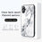 For iPhone 16 Plus Case Marble Pattern Tempered Glass + PC + TPU Protective Phone Cover - Black Marble - 5