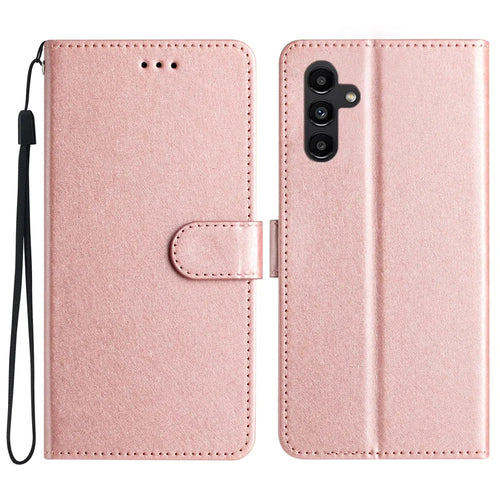 For Samsung Galaxy A16 5G / A16 4G Wallet Case Leather Folio Phone Cover Magnetic Clasp - Rose Gold - 1