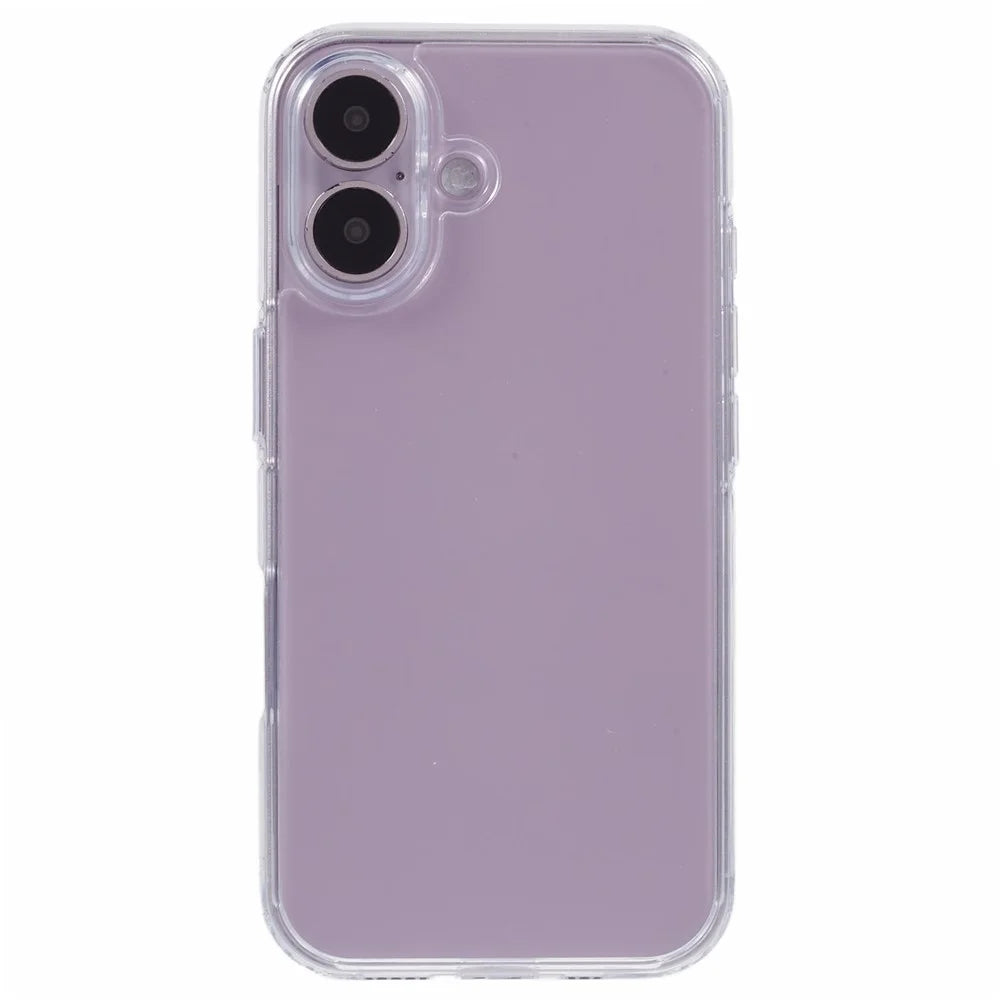 X-LEVEL For iPhone 16 Case Anti-Scratch PC+TPU Matte Phone Cover - Transparent - 3