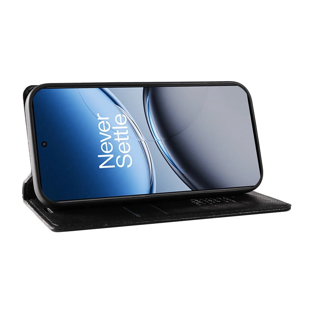 YIKATU YK-006 For OnePlus Nord 4 Case Wallet Litchi Grain Leather Phone Cover Magnetic Auto-Absorbed - Navy Blue - 3