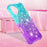 For iPhone 16 Plus TPU Case Gradient Quicksand Phone Back Cover - Sky Blue+Purple - 7