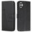 For Samsung Galaxy A06 4G Case Stand Flip Protective Leather Phone Cover - Black - 1