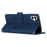 For Samsung Galaxy A06 4G Case Viewing Stand PU Leather Phone Cover Imprinted Pattern - Blue - 3