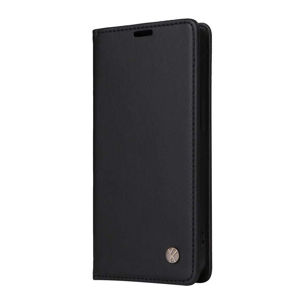 YIKATU YK-001 For OnePlus Nord 4 Case Stand Leather Phone Cover Strong Magnetic Closure - Black - 7