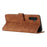 For Samsung Galaxy A16 5G / A16 4G Case Imprinted Lines Leather Phone Cover Bookstyle Folding Stand - Brown - 3