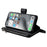 For iPhone 16 Pro Max Magnetic Leather Case Mobile Cover with Detachable Zipper Wallet Strap - Black - 5