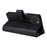 For iPhone 16 Pro Max Magnetic Leather Case Mobile Cover with Detachable Zipper Wallet Strap - Black - 6