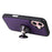 For iPhone 16 Magnetic Leather Case Mobile Cover with Detachable Zipper Wallet Strap - Purple - 7