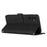 For Samsung Galaxy M35 5G Case Viewing Stand PU Leather Phone Cover Imprinted Pattern - Black - 3
