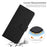 For Samsung Galaxy M35 5G Case Viewing Stand PU Leather Phone Cover Imprinted Pattern - Black - 5