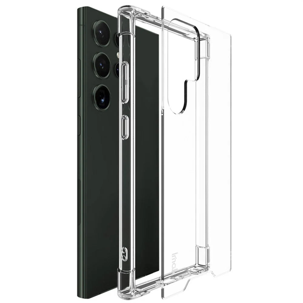 IMAK For Samsung Galaxy S24 Ultra Case PC+TPU Shockproof Clear Phone Cover - 4