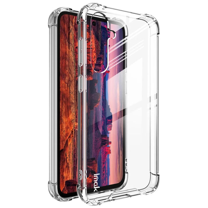 IMAK For Samsung Galaxy S23 FE Case PC+TPU Shockproof Clear Phone Cover - 1