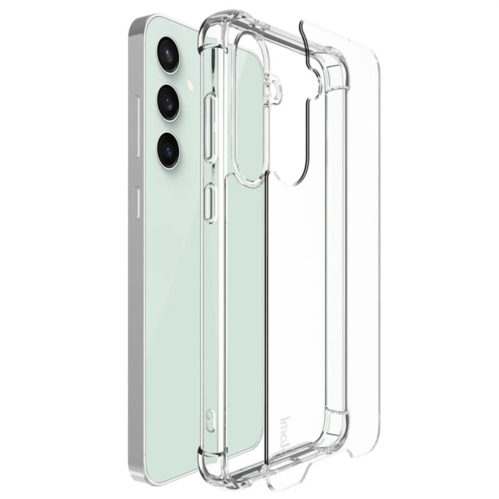 IMAK For Samsung Galaxy S24 FE Case PC+TPU Shockproof Clear Phone Cover - 4