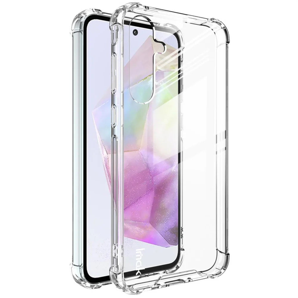 IMAK For Samsung Galaxy A35 5G Case PC+TPU Shockproof Clear Phone Cover - 1