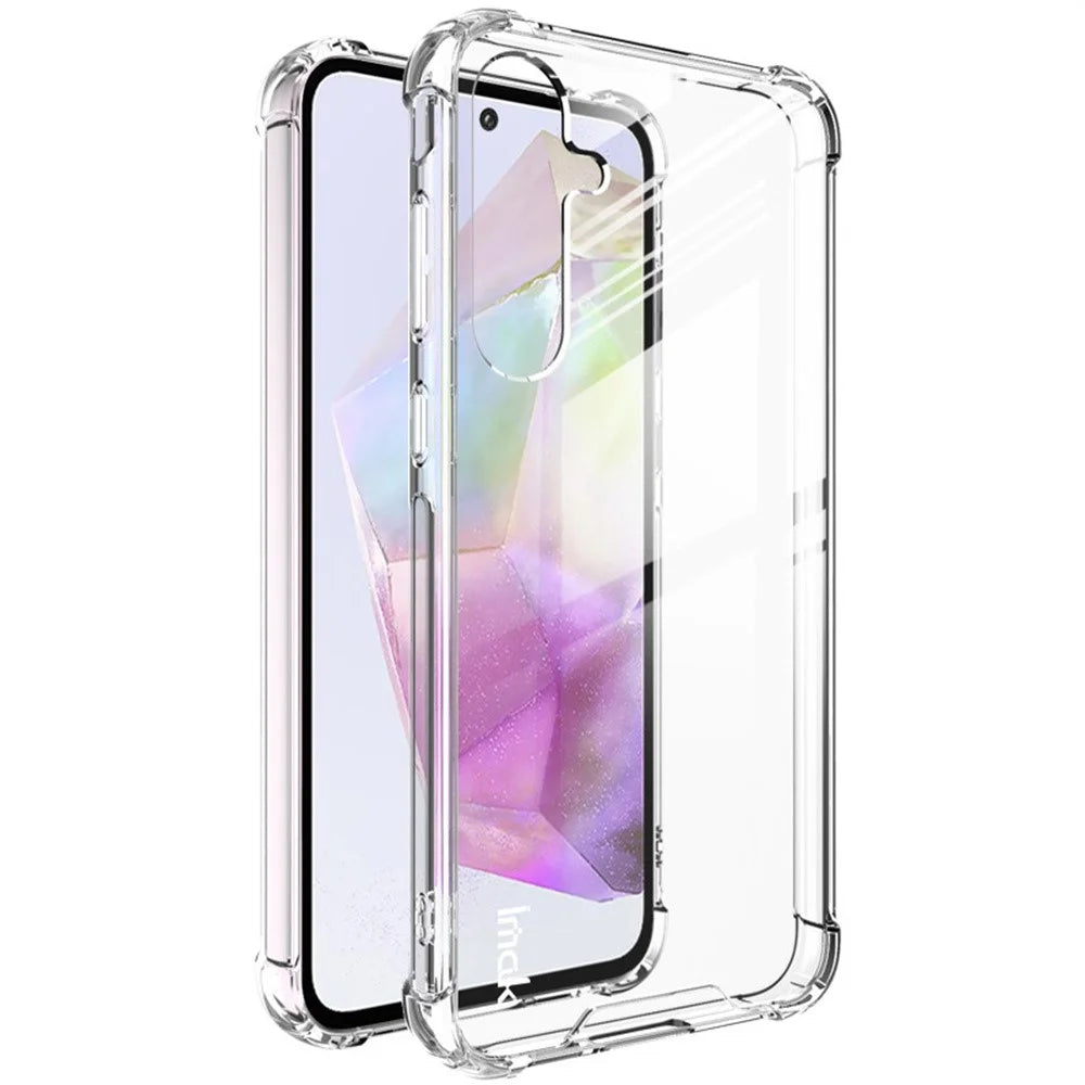 IMAK For Samsung Galaxy A55 5G Case PC+TPU Shockproof Clear Phone Cover - 1