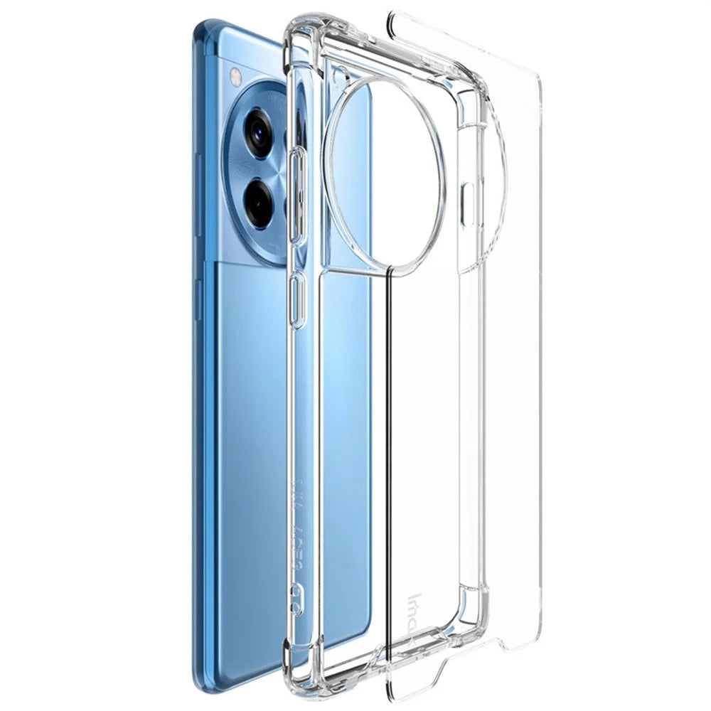 IMAK For OnePlus Ace 3 5G / 12R 5G Case PC+TPU Shockproof Clear Phone Cover - 5