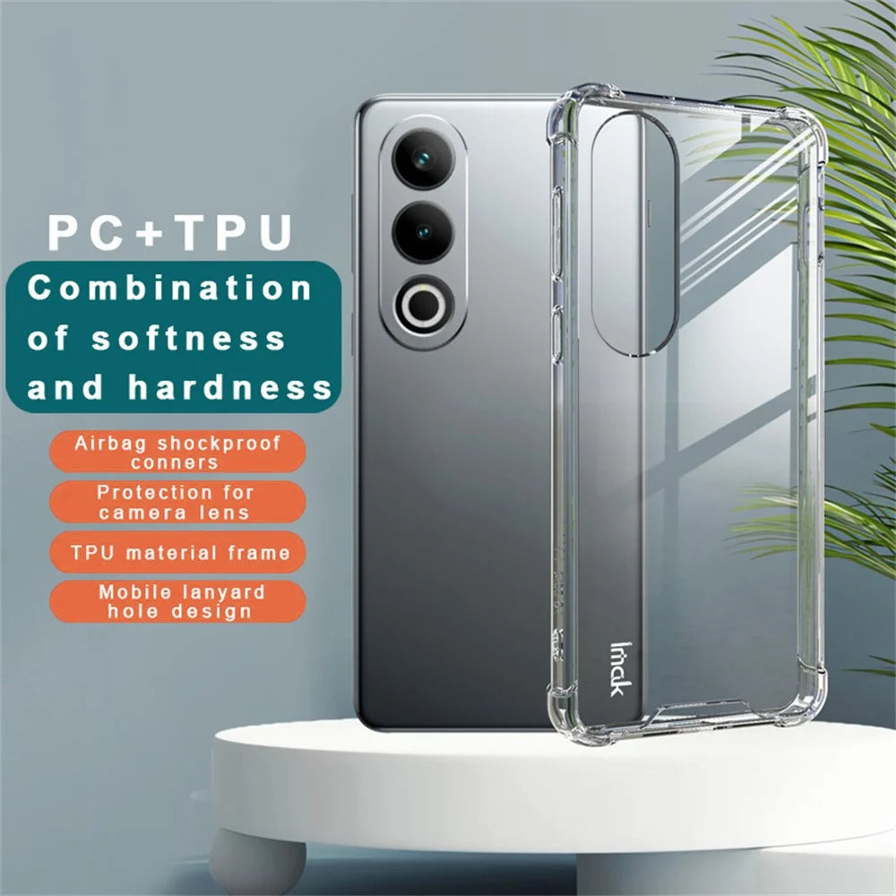 IMAK For OnePlus Ace 3V 5G Case PC+TPU Shockproof Clear Phone Cover - 4