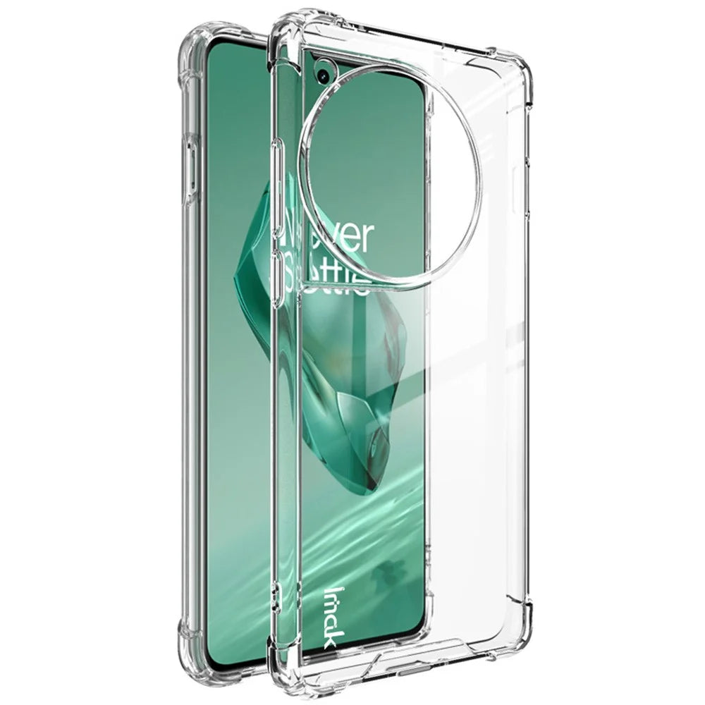 IMAK For OnePlus 12 5G Case PC+TPU Shockproof Clear Phone Cover - 1