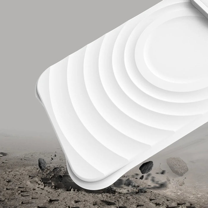 IMAK UC-6 Series for iPhone 16 Pro Case Water Drop Texture Anti-Skid Matte TPU Cover - Matte White - 5