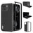 ABEEL For Google Pixel 9 Pro Fold 5G Case Genuine Cow Leather Hard PC Phone Cover - Black - 1