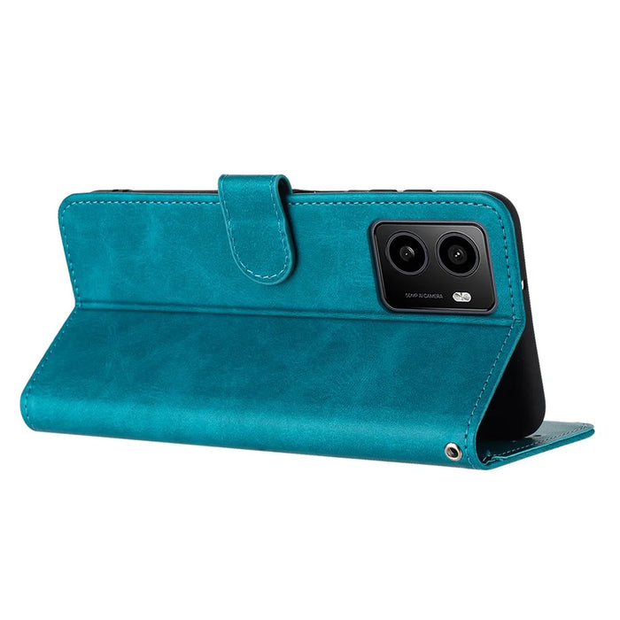 For HMD Pulse / Pulse+ / Pulse Pro Case Flip Stand PU Leather Wallet Phone Cover Calf Texture - Green - 2
