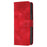 For Samsung Galaxy Z Fold3 5G Leather Wallet Case Butterfly Flower Imprinted Phone Cover with Strap - Red - 4