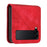For Samsung Galaxy Z Flip4 5G Leather Wallet Case Butterfly Flower Imprinted Phone Cover with Strap - Red - 3