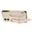 For iPhone 16 Case Crocodile Texture PU Leather+TPU Electroplating Phone Cover Wristband Kickstand - White - 2