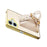 For iPhone 16 Case Crocodile Texture PU Leather+TPU Electroplating Phone Cover Wristband Kickstand - White - 4