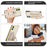 For iPhone 16 Case Crocodile Texture PU Leather+TPU Electroplating Phone Cover Wristband Kickstand - White - 6