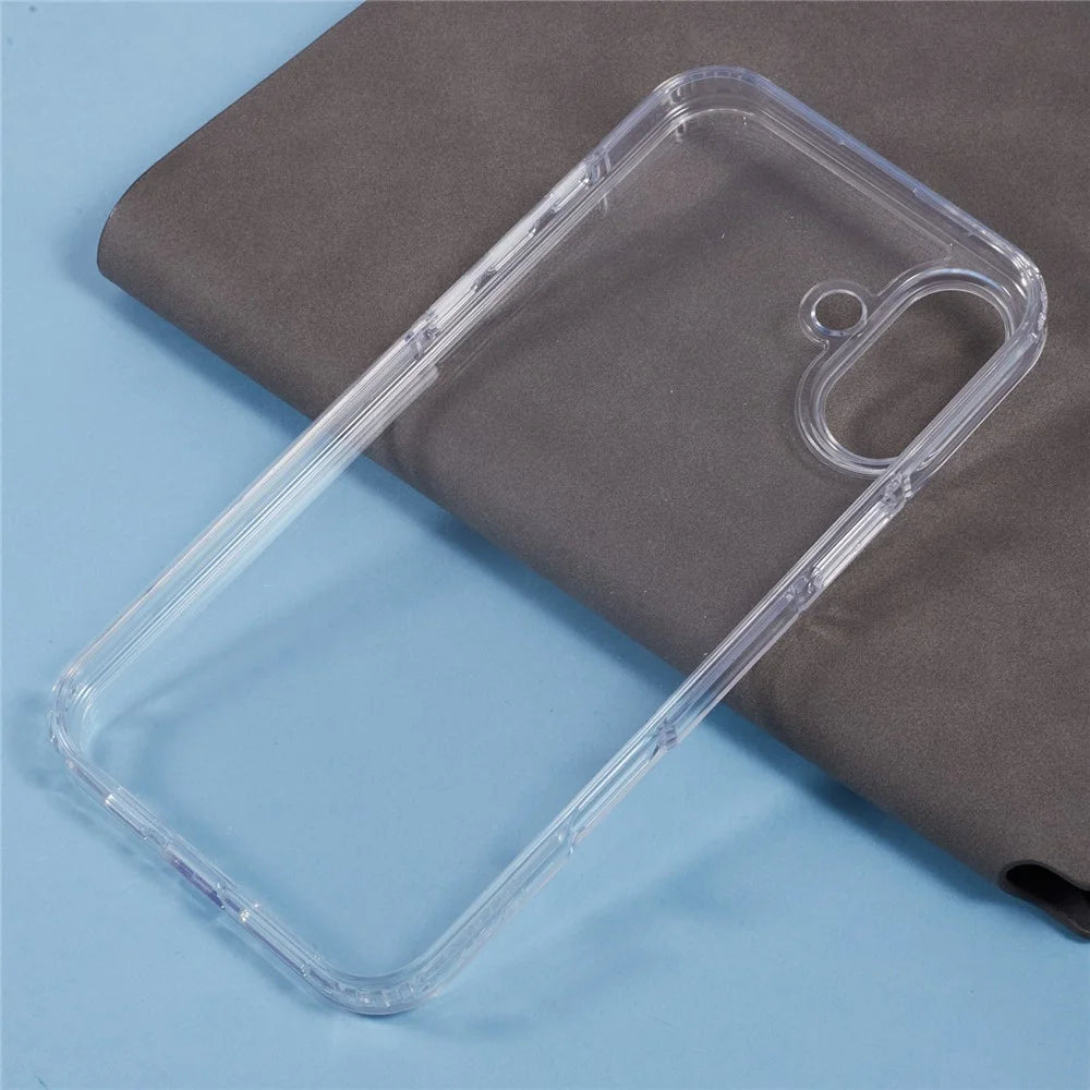 X-LEVEL For iPhone 16 Case Acrylic+Silicone Anti-Scratch Clear Back Phone Cover - Transparent - 6
