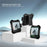 For Samsung Galaxy Z Flip5 5G Case Leather+PC Phone Cover with Kickstand Back Clip - Black - 2