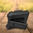For Samsung Galaxy Z Flip5 5G Case Leather+PC Phone Cover with Kickstand Back Clip - Black - 3