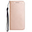 For iPhone 16 Pro Max Case Leather Flip Phone Cover Stand Strong Magnetic Closure - Rose Gold - 6