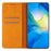 For iPhone 16 Pro Case Imprinted Flower Wallet Stand Leather Phone Cover - Yellow - 2