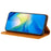 For iPhone 16 Pro Case Imprinted Flower Wallet Stand Leather Phone Cover - Yellow - 3