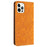 For iPhone 16 Pro Case Imprinted Flower Wallet Stand Leather Phone Cover - Yellow - 6