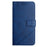 For Samsung Galaxy S24 FE Leather Case Line Pattern Wallet Phone Cover - Blue - 6