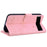 For Google Pixel 7a Case Wallet Cat Pattern Imprinted Leather Phone Cover - Pink - 4