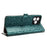 For Oukitel C53 Wallet Case Dot Pattern Imprint PU Leather Phone Cover - Green - 3