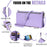 015 Style For Google Pixel 9 Pro XL Case TPU+PU Leather Wallet Phone Cover with Straps - Purple - 6