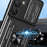 For Samsung Galaxy A55 5G Case PC+TPU Kickstand Phone Back Cover with Camera Slider - Black - 7