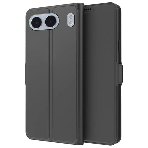For OnePlus Nord 4 Case Shockproof TPU Inner Shell Leather Phone Cover Card Slot - Black - 1