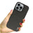 IMAK Ruiyi Series for iPhone 16 Pro Case Fabric Texture Leather+PC Phone Back Cover - Black - 5